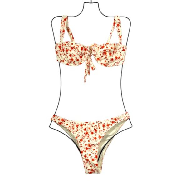 Monday Bikini Sunrise Floral Cala Roja Tamarama Bottom Medium Top Large Bottoms
